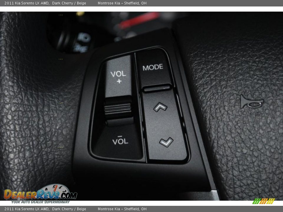 2011 Kia Sorento LX AWD Dark Cherry / Beige Photo #32