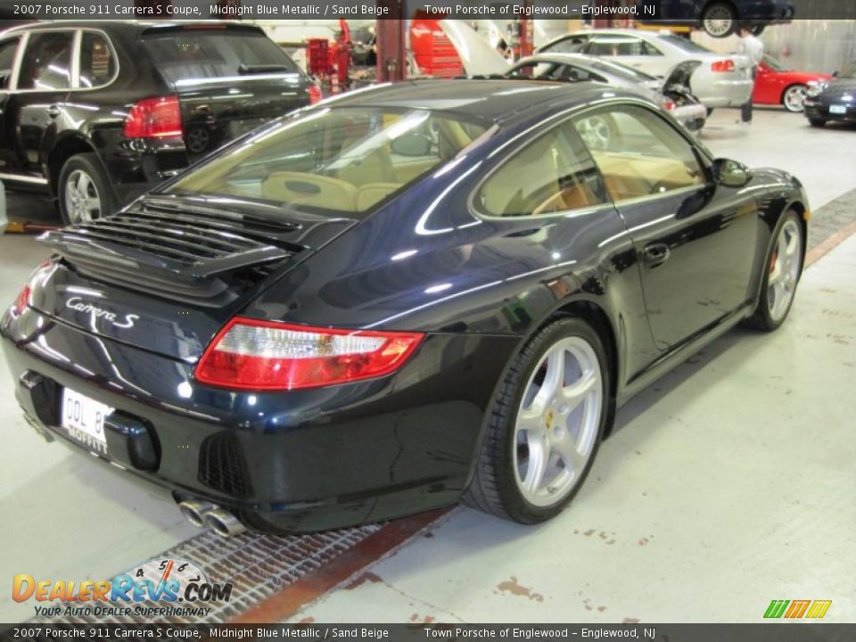 2007 Porsche 911 Carrera S Coupe Midnight Blue Metallic / Sand Beige Photo #21