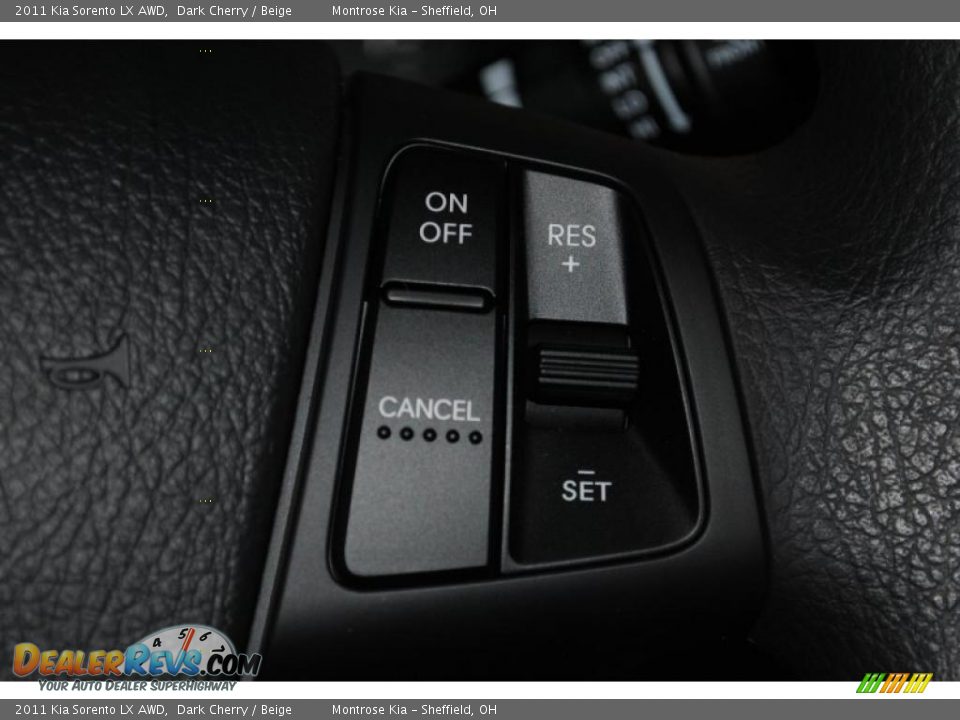 2011 Kia Sorento LX AWD Dark Cherry / Beige Photo #33