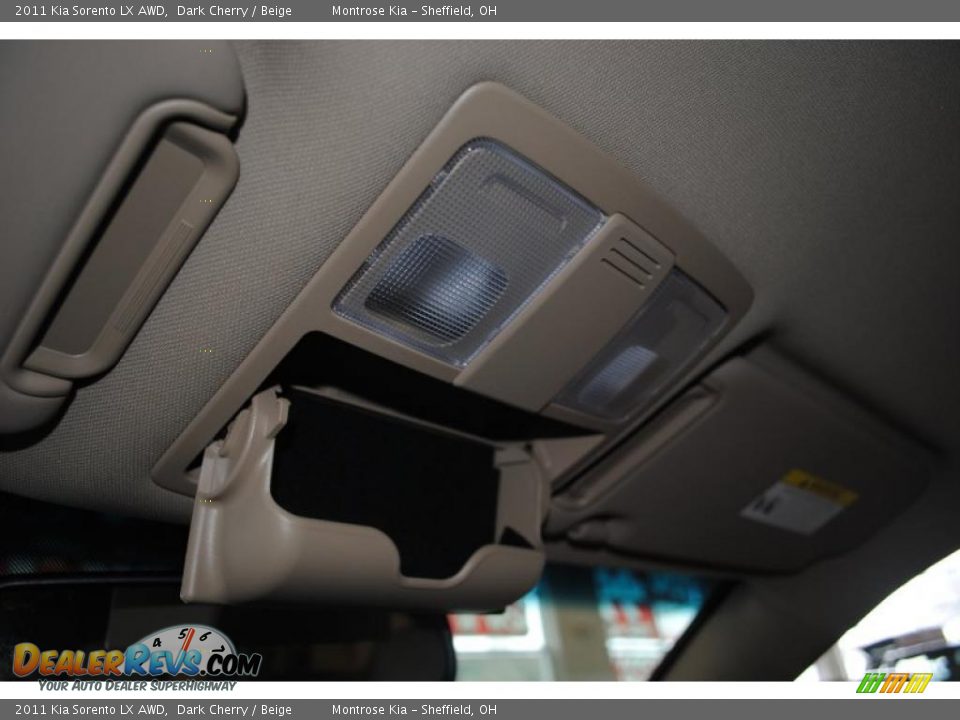 2011 Kia Sorento LX AWD Dark Cherry / Beige Photo #36