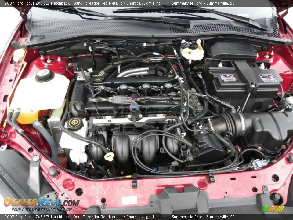 2007 Ford Focus ZX5 SES Hatchback Dark Toreador Red Metallic / Charcoal/Light Flint Photo #18