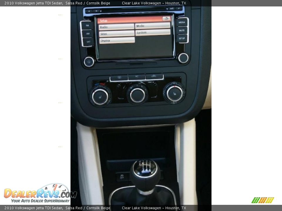 2010 Volkswagen Jetta TDI Sedan Salsa Red / Cornsilk Beige Photo #18