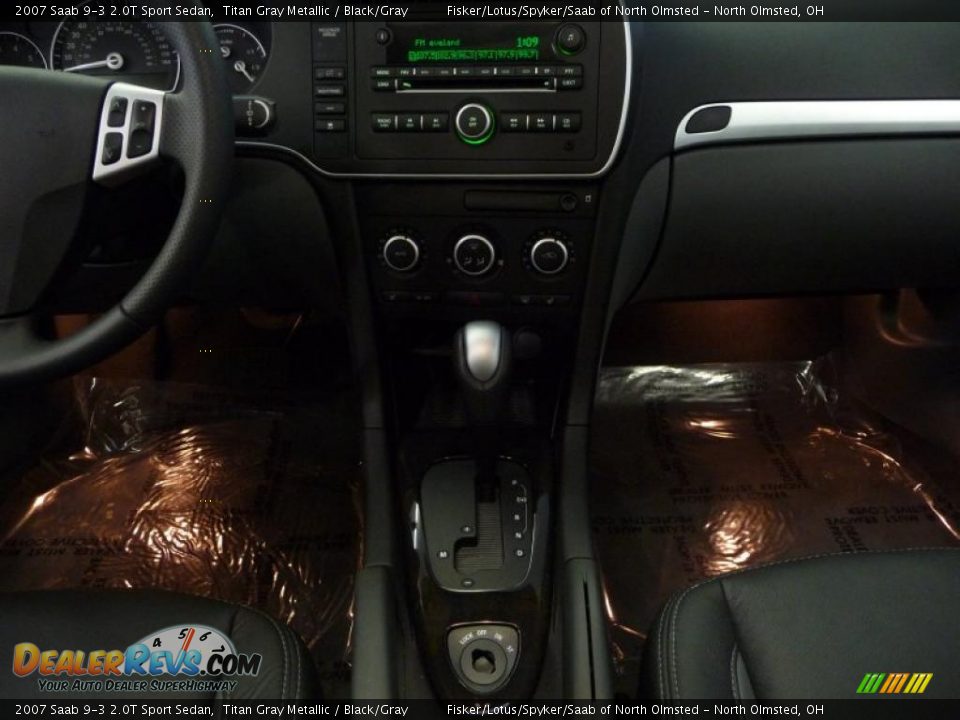2007 Saab 9-3 2.0T Sport Sedan Titan Gray Metallic / Black/Gray Photo #15