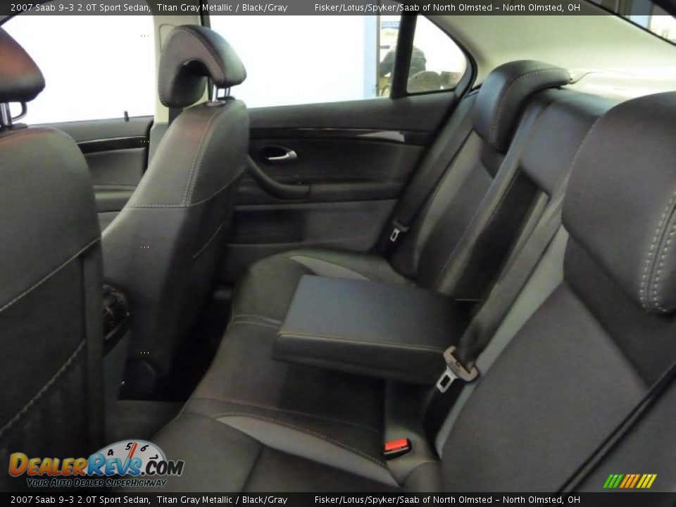 2007 Saab 9-3 2.0T Sport Sedan Titan Gray Metallic / Black/Gray Photo #20