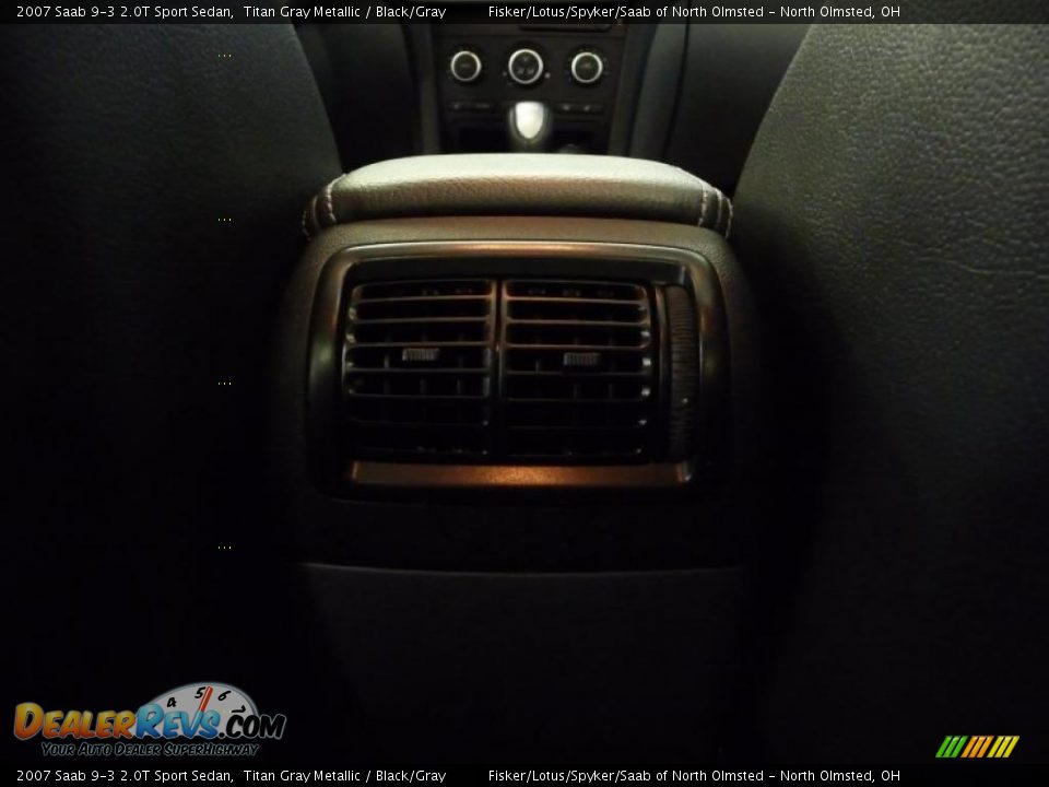 2007 Saab 9-3 2.0T Sport Sedan Titan Gray Metallic / Black/Gray Photo #21