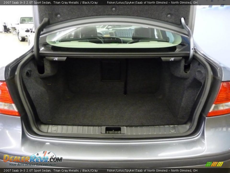 2007 Saab 9-3 2.0T Sport Sedan Titan Gray Metallic / Black/Gray Photo #22