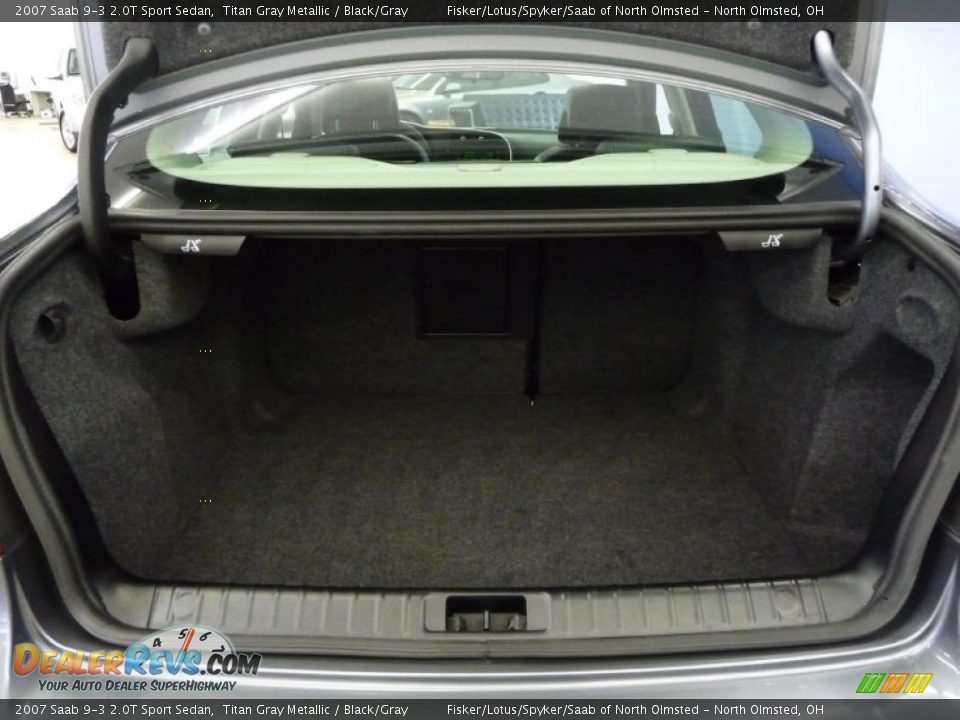 2007 Saab 9-3 2.0T Sport Sedan Titan Gray Metallic / Black/Gray Photo #23