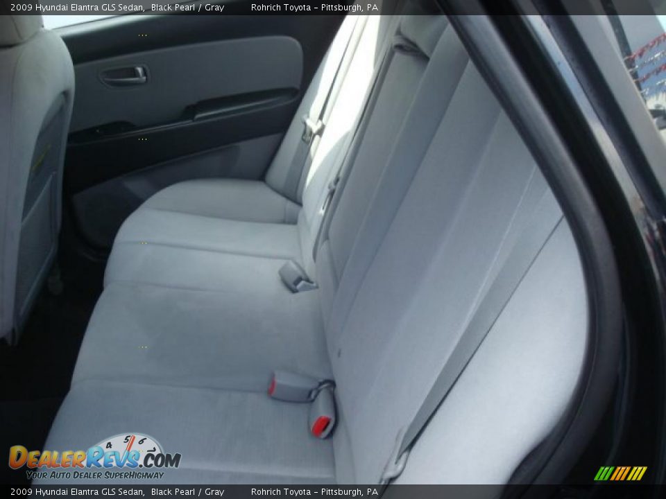 2009 Hyundai Elantra GLS Sedan Black Pearl / Gray Photo #11