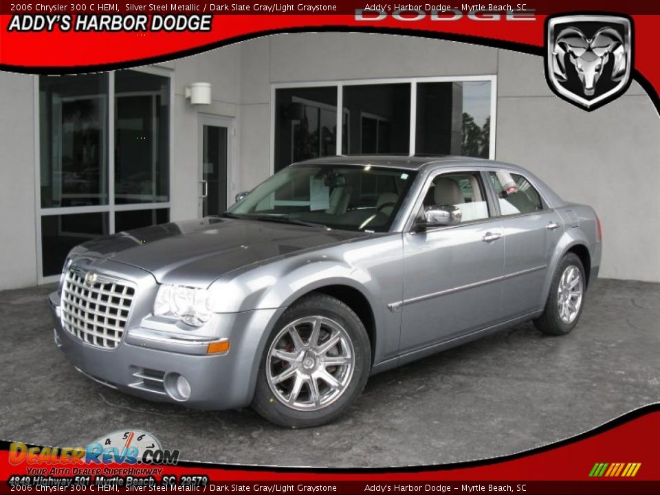 2006 Chrysler 300 C HEMI Silver Steel Metallic / Dark Slate Gray/Light Graystone Photo #1