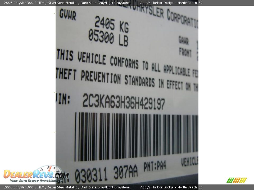 2006 Chrysler 300 C HEMI Silver Steel Metallic / Dark Slate Gray/Light Graystone Photo #29