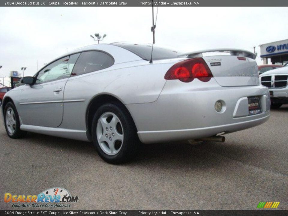 2004 Dodge Stratus SXT Coupe Ice Silver Pearlcoat / Dark Slate Gray Photo #4