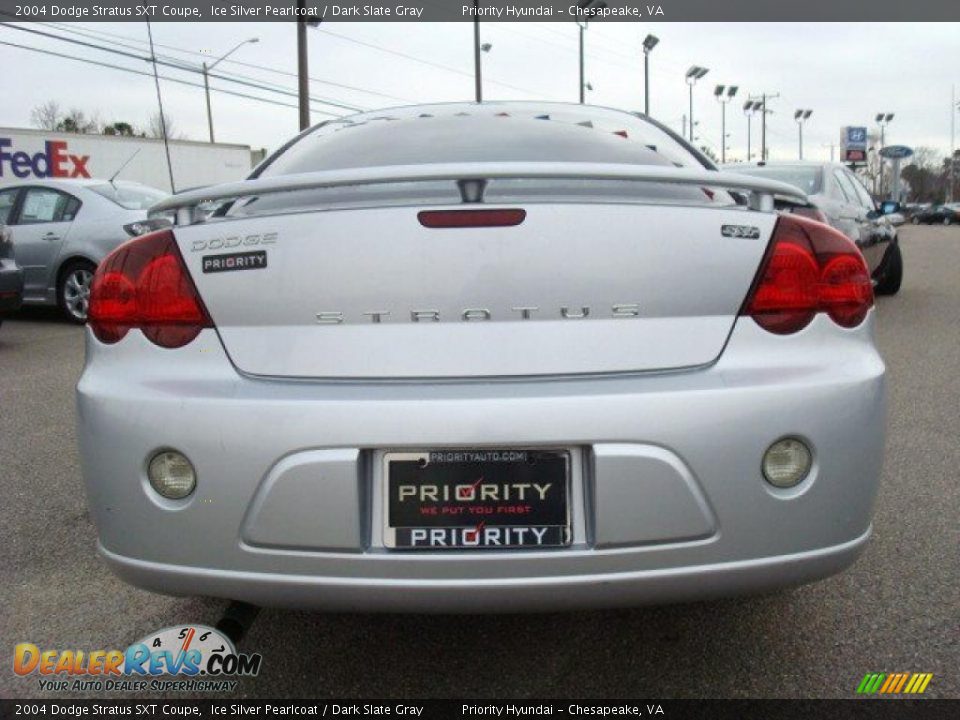 2004 Dodge Stratus SXT Coupe Ice Silver Pearlcoat / Dark Slate Gray Photo #5