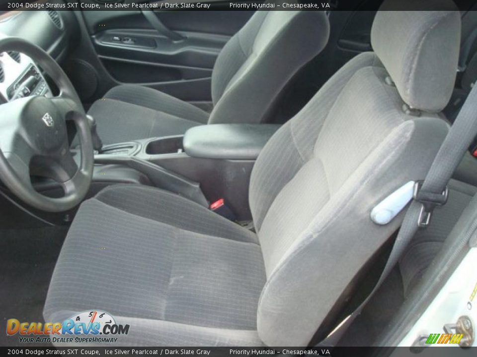 2004 Dodge Stratus SXT Coupe Ice Silver Pearlcoat / Dark Slate Gray Photo #10