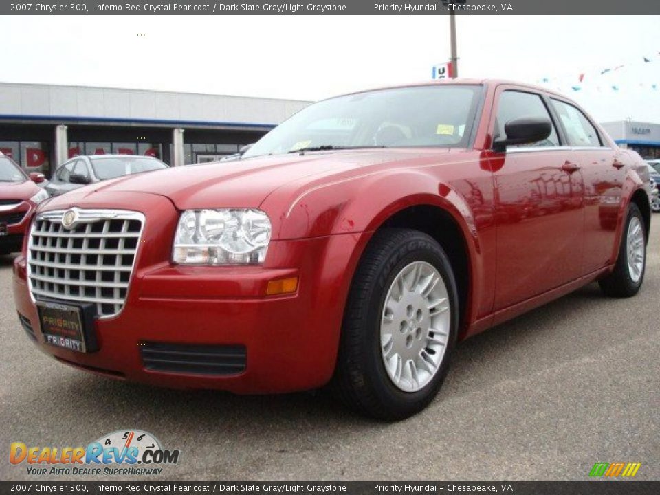 2007 Chrysler 300 Inferno Red Crystal Pearlcoat / Dark Slate Gray/Light Graystone Photo #1