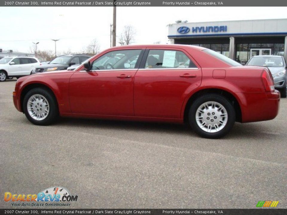 2007 Chrysler 300 Inferno Red Crystal Pearlcoat / Dark Slate Gray/Light Graystone Photo #3