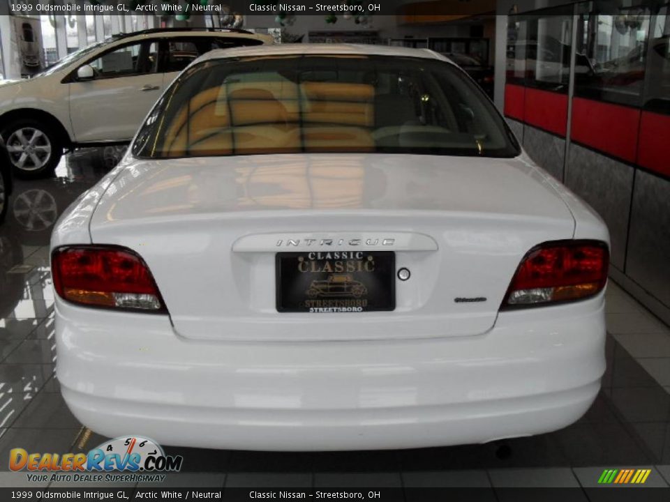 1999 Oldsmobile Intrigue GL Arctic White / Neutral Photo #6