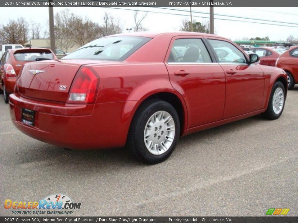 2007 Chrysler 300 Inferno Red Crystal Pearlcoat / Dark Slate Gray/Light Graystone Photo #6