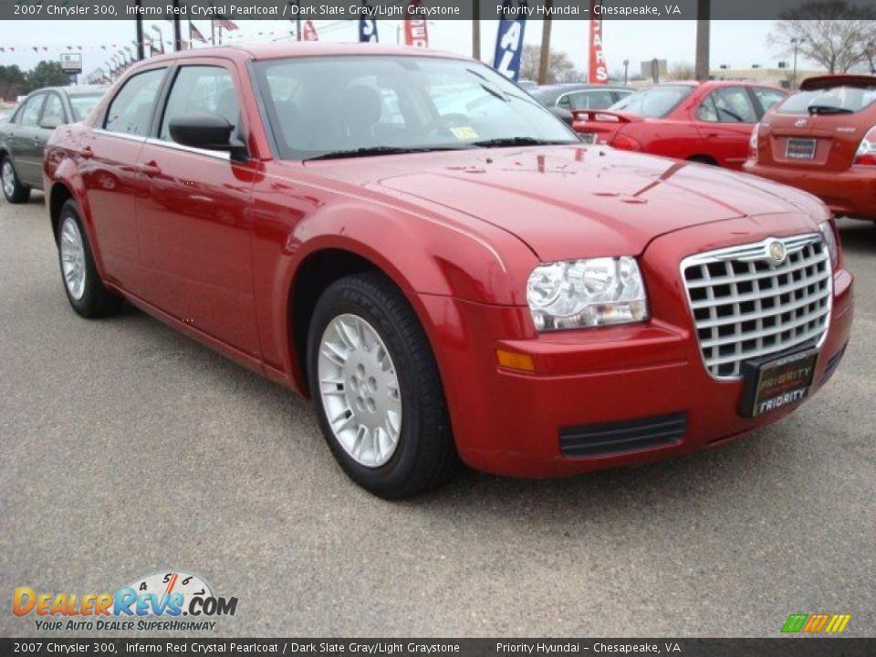 2007 Chrysler 300 Inferno Red Crystal Pearlcoat / Dark Slate Gray/Light Graystone Photo #8