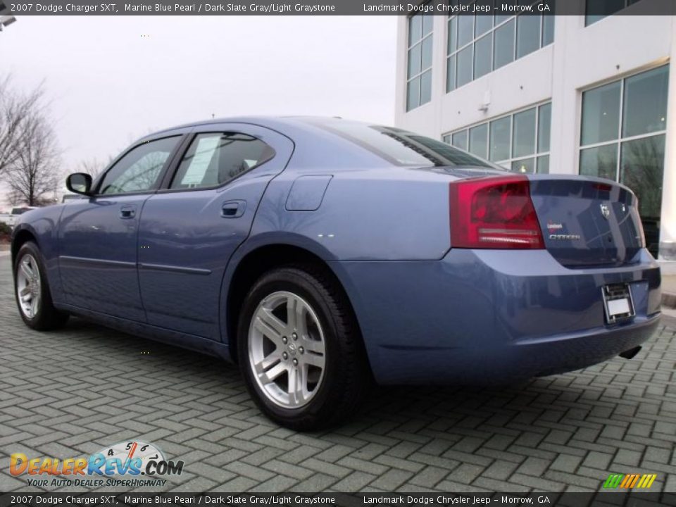 2007 Dodge Charger SXT Marine Blue Pearl / Dark Slate Gray/Light Graystone Photo #3