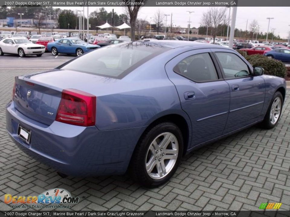 2007 Dodge Charger SXT Marine Blue Pearl / Dark Slate Gray/Light Graystone Photo #5