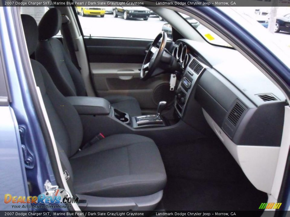 2007 Dodge Charger SXT Marine Blue Pearl / Dark Slate Gray/Light Graystone Photo #18