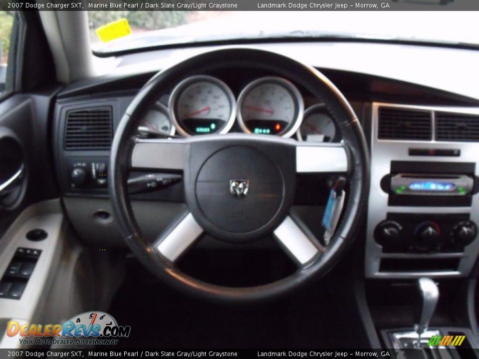 2007 Dodge Charger SXT Marine Blue Pearl / Dark Slate Gray/Light Graystone Photo #23