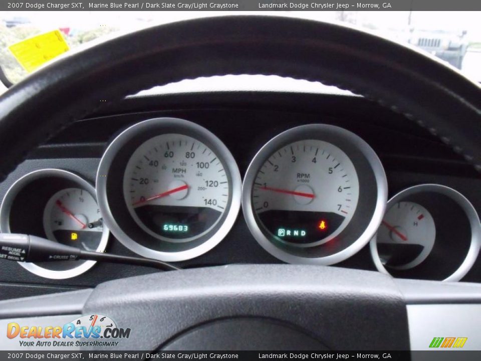 2007 Dodge Charger SXT Marine Blue Pearl / Dark Slate Gray/Light Graystone Photo #24
