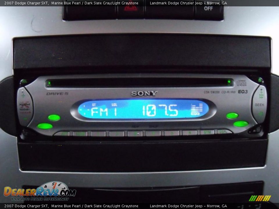 2007 Dodge Charger SXT Marine Blue Pearl / Dark Slate Gray/Light Graystone Photo #25