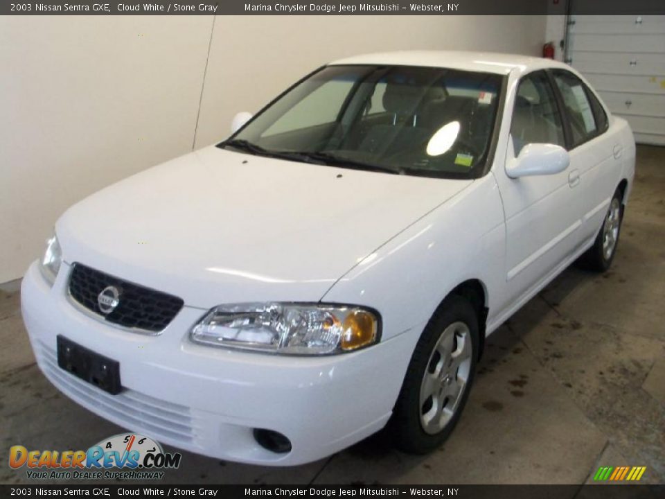 2003 Nissan Sentra GXE Cloud White / Stone Gray Photo #1