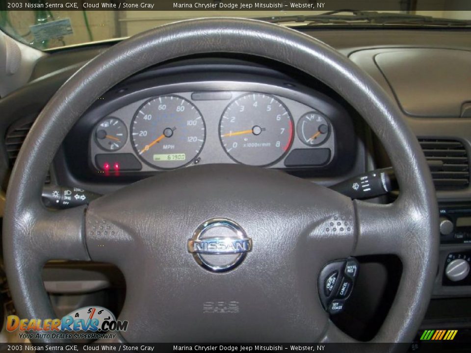2003 Nissan Sentra GXE Cloud White / Stone Gray Photo #5