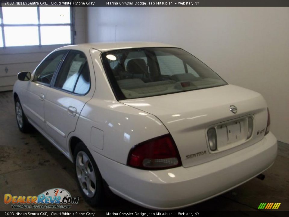 2003 Nissan Sentra GXE Cloud White / Stone Gray Photo #7