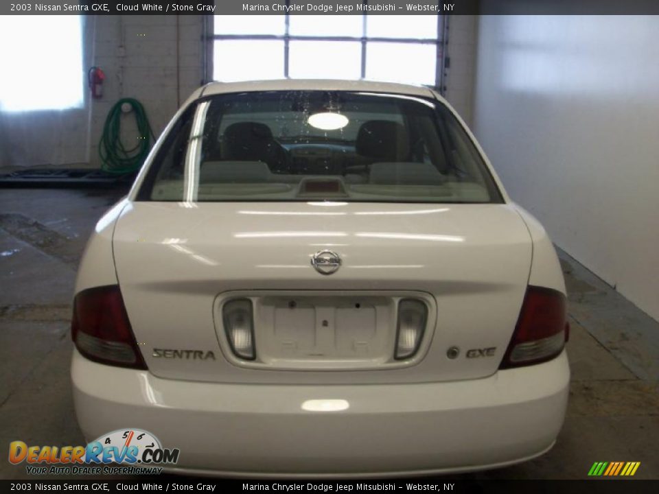 2003 Nissan Sentra GXE Cloud White / Stone Gray Photo #8