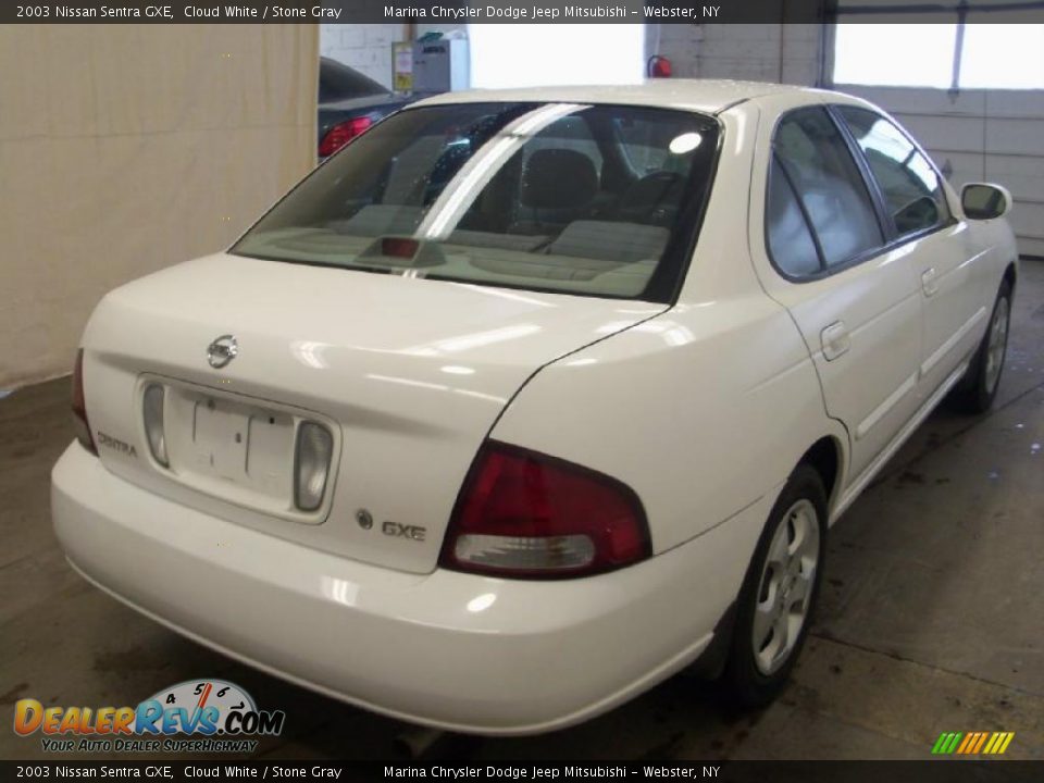 2003 Nissan Sentra GXE Cloud White / Stone Gray Photo #9
