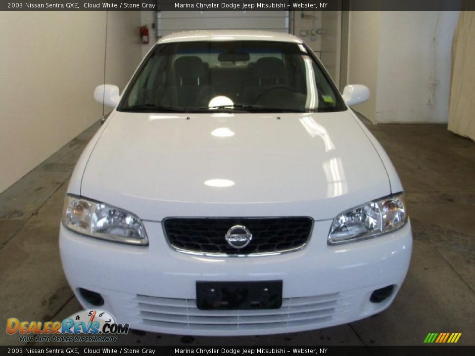 2003 Nissan Sentra GXE Cloud White / Stone Gray Photo #11
