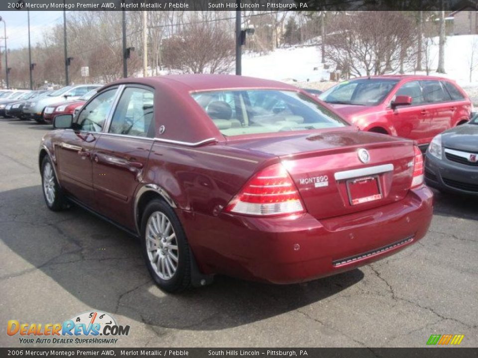 2006 Mercury Montego Premier AWD Merlot Metallic / Pebble Photo #2