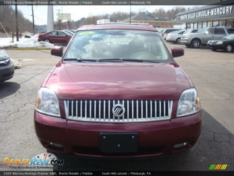 2006 Mercury Montego Premier AWD Merlot Metallic / Pebble Photo #6