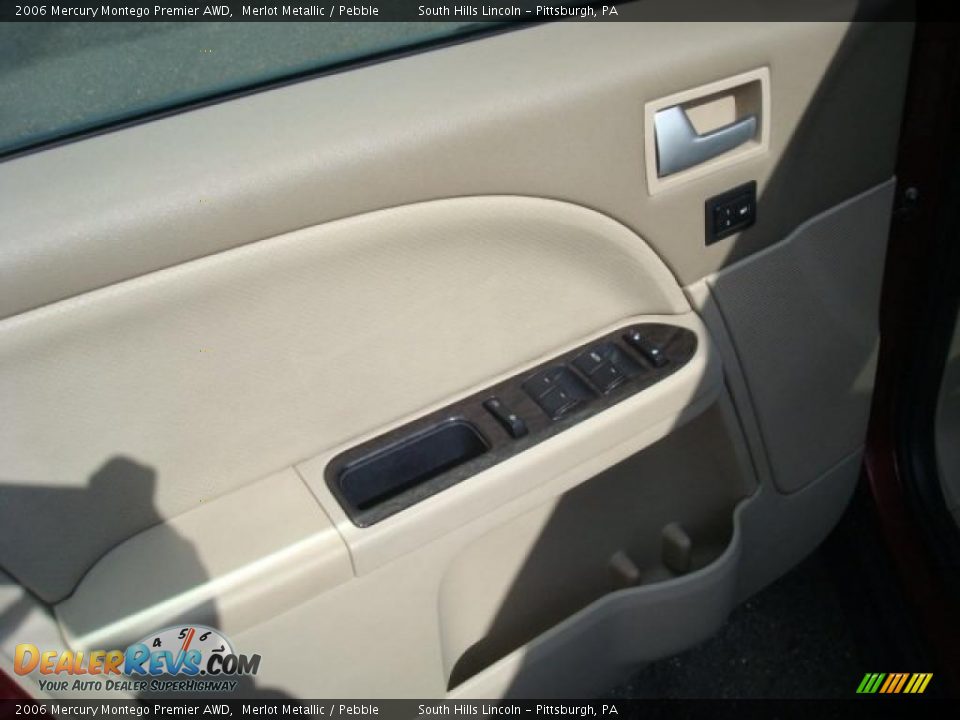 2006 Mercury Montego Premier AWD Merlot Metallic / Pebble Photo #11