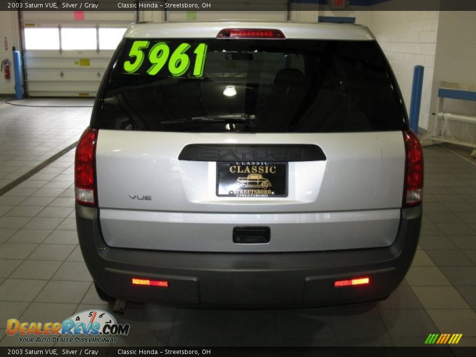 2003 Saturn VUE Silver / Gray Photo #6