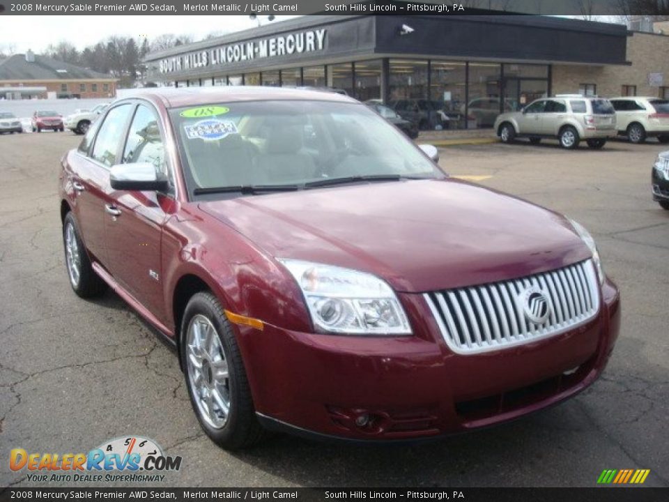 2008 Mercury Sable Premier AWD Sedan Merlot Metallic / Light Camel Photo #5