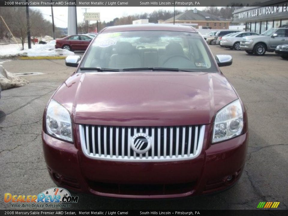 2008 Mercury Sable Premier AWD Sedan Merlot Metallic / Light Camel Photo #6