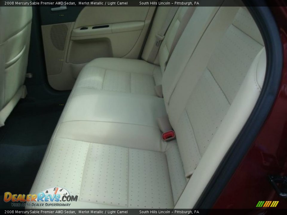 2008 Mercury Sable Premier AWD Sedan Merlot Metallic / Light Camel Photo #9