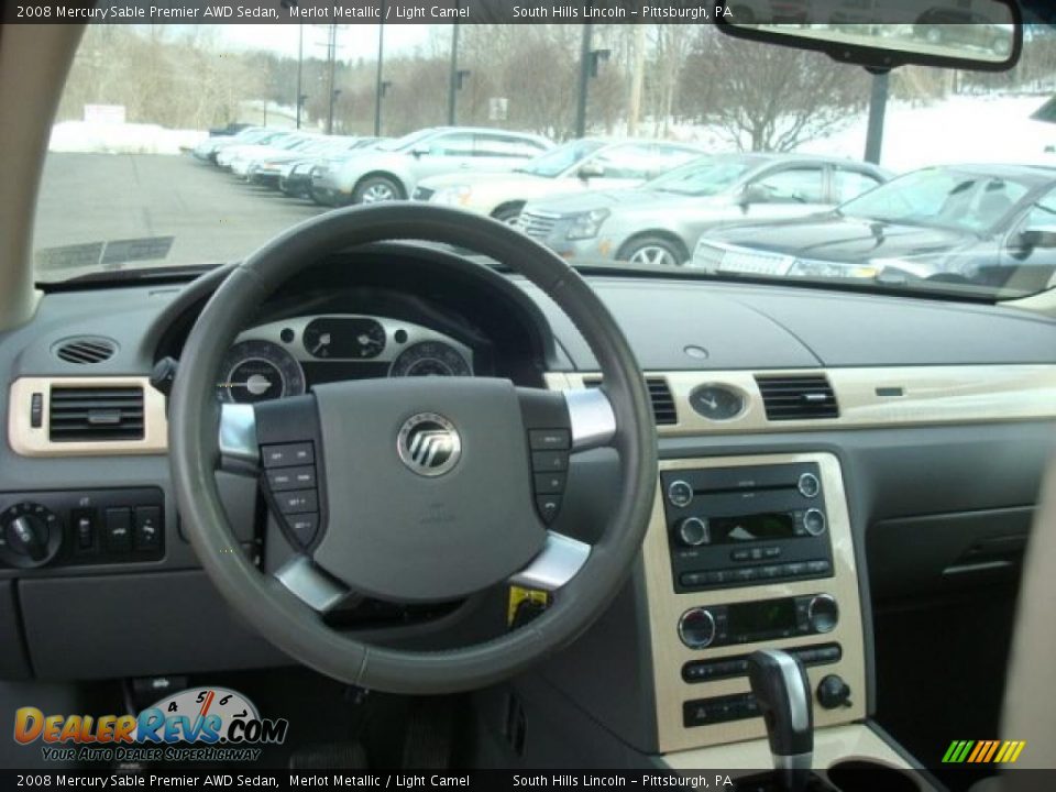 2008 Mercury Sable Premier AWD Sedan Merlot Metallic / Light Camel Photo #10