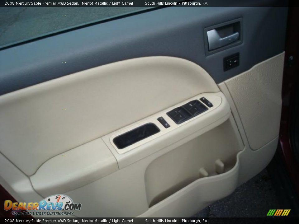 2008 Mercury Sable Premier AWD Sedan Merlot Metallic / Light Camel Photo #11