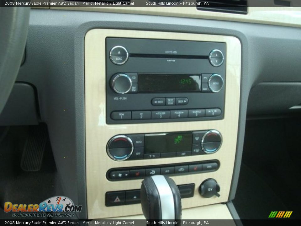 2008 Mercury Sable Premier AWD Sedan Merlot Metallic / Light Camel Photo #13