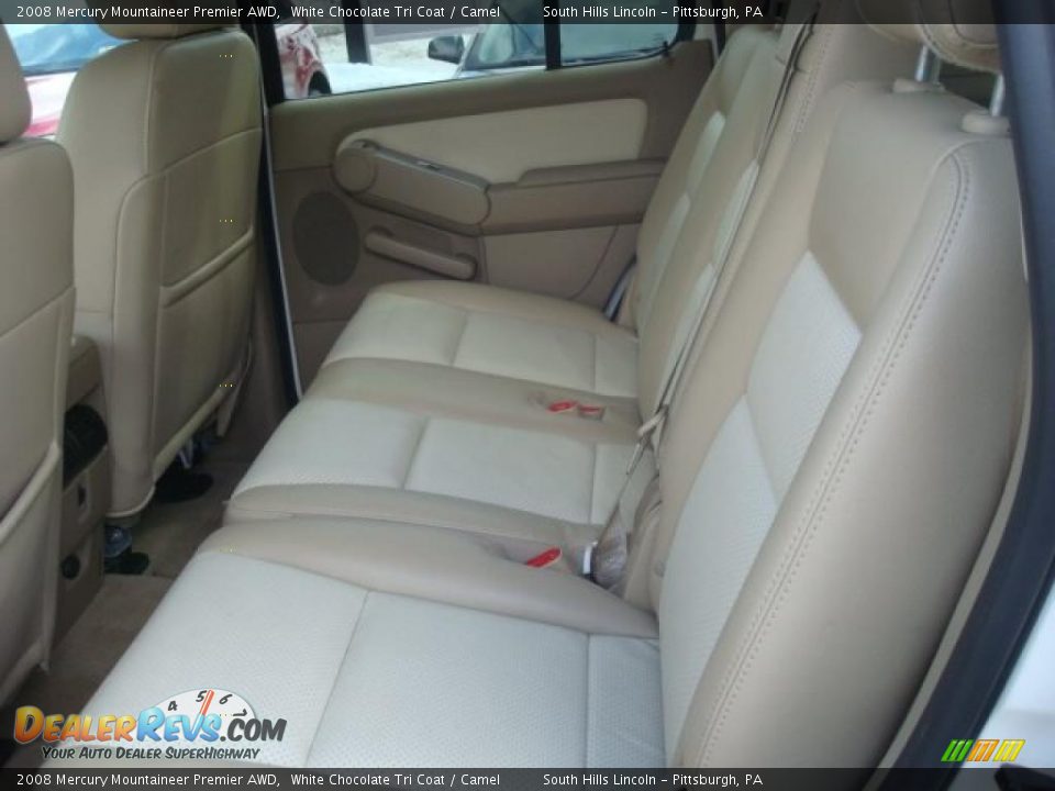 2008 Mercury Mountaineer Premier AWD White Chocolate Tri Coat / Camel Photo #9