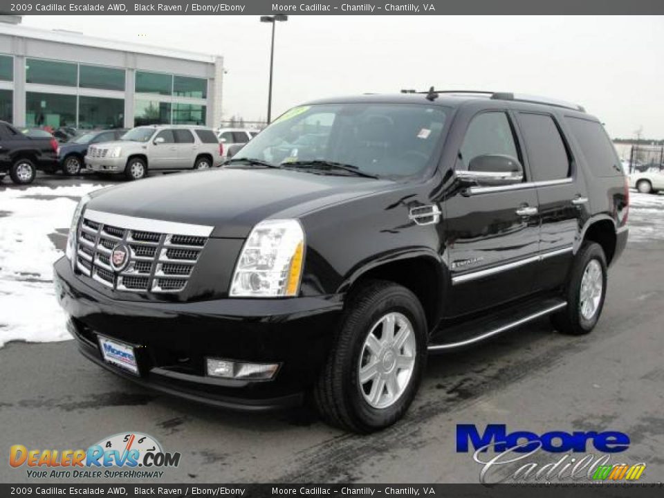 2009 Cadillac Escalade AWD Black Raven / Ebony/Ebony Photo #2