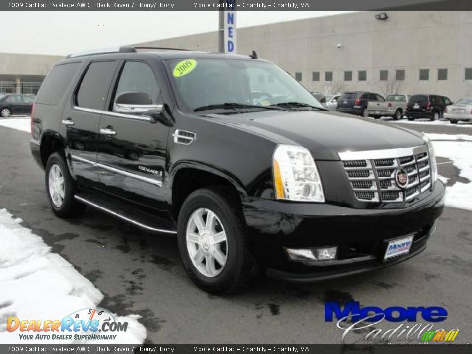 2009 Cadillac Escalade AWD Black Raven / Ebony/Ebony Photo #8