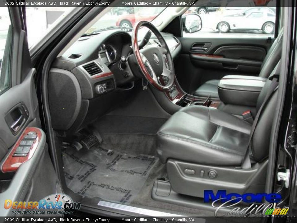 2009 Cadillac Escalade AWD Black Raven / Ebony/Ebony Photo #10