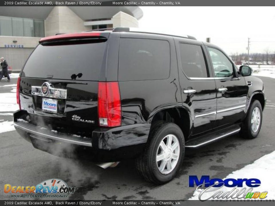 2009 Cadillac Escalade AWD Black Raven / Ebony/Ebony Photo #12