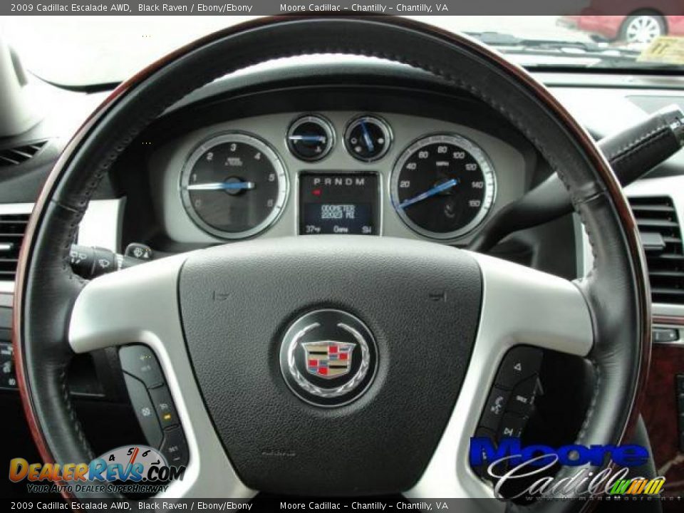 2009 Cadillac Escalade AWD Black Raven / Ebony/Ebony Photo #20